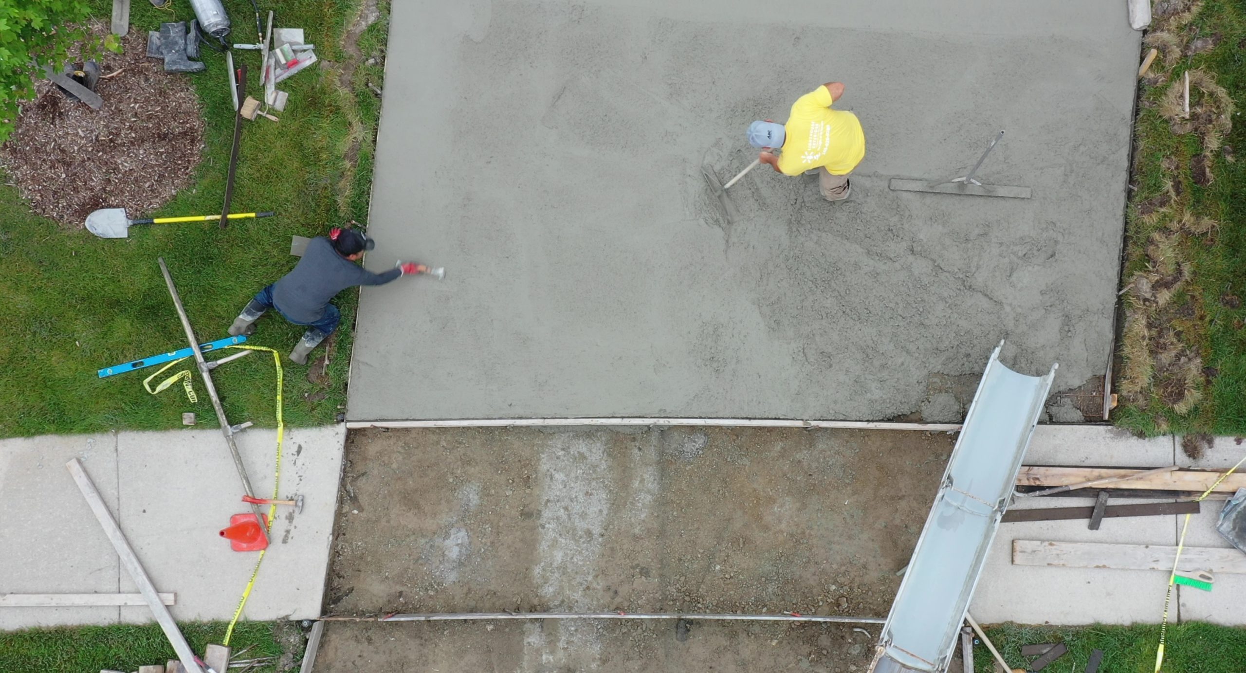 Lighthouse Exteriors Concrete Driveway Process