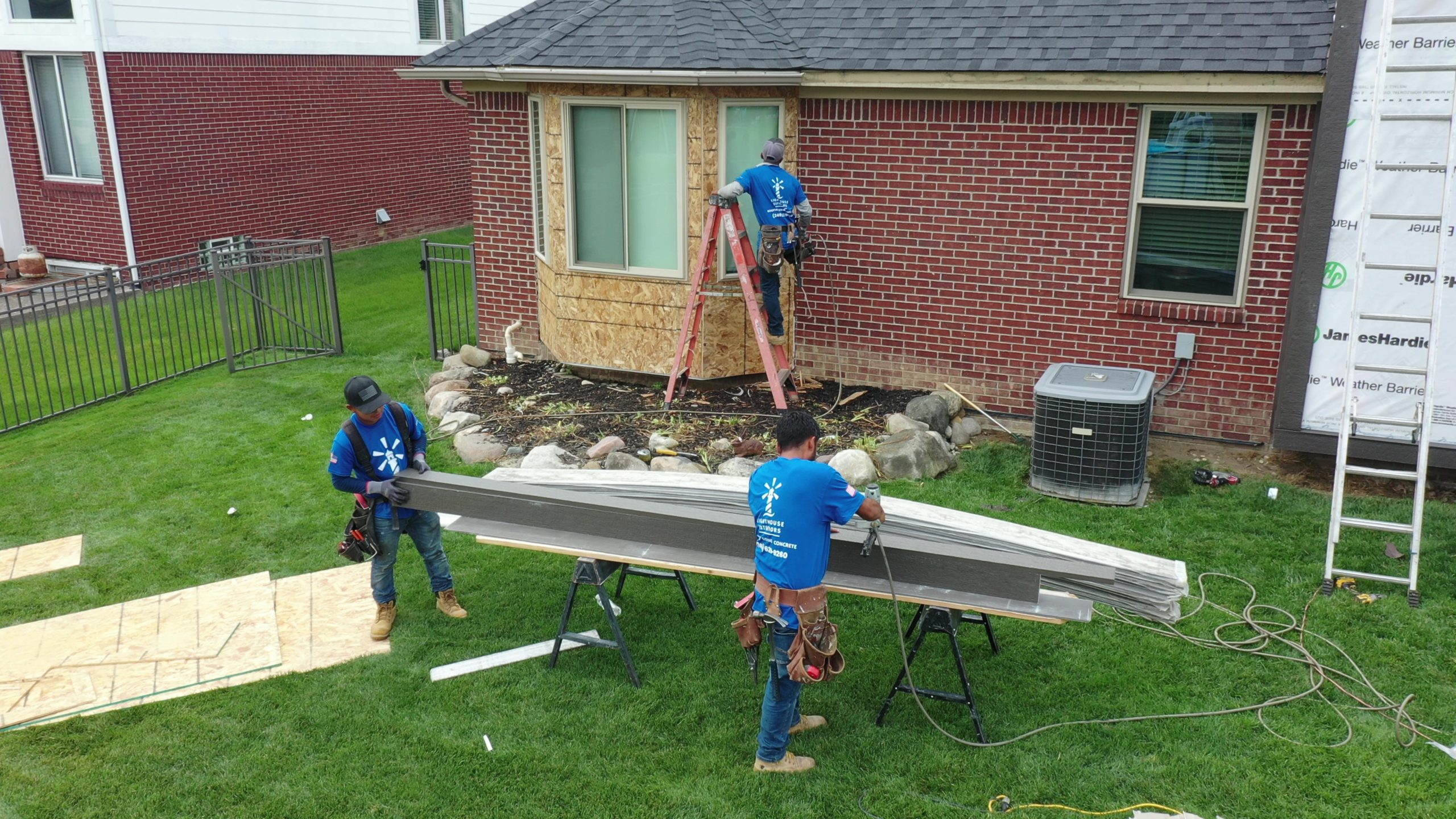 Lighthouse Exteriors Siding Process