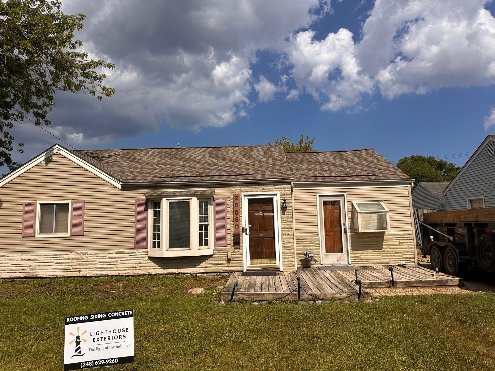 Roof replaced expertly by Lighthouse Exteriors