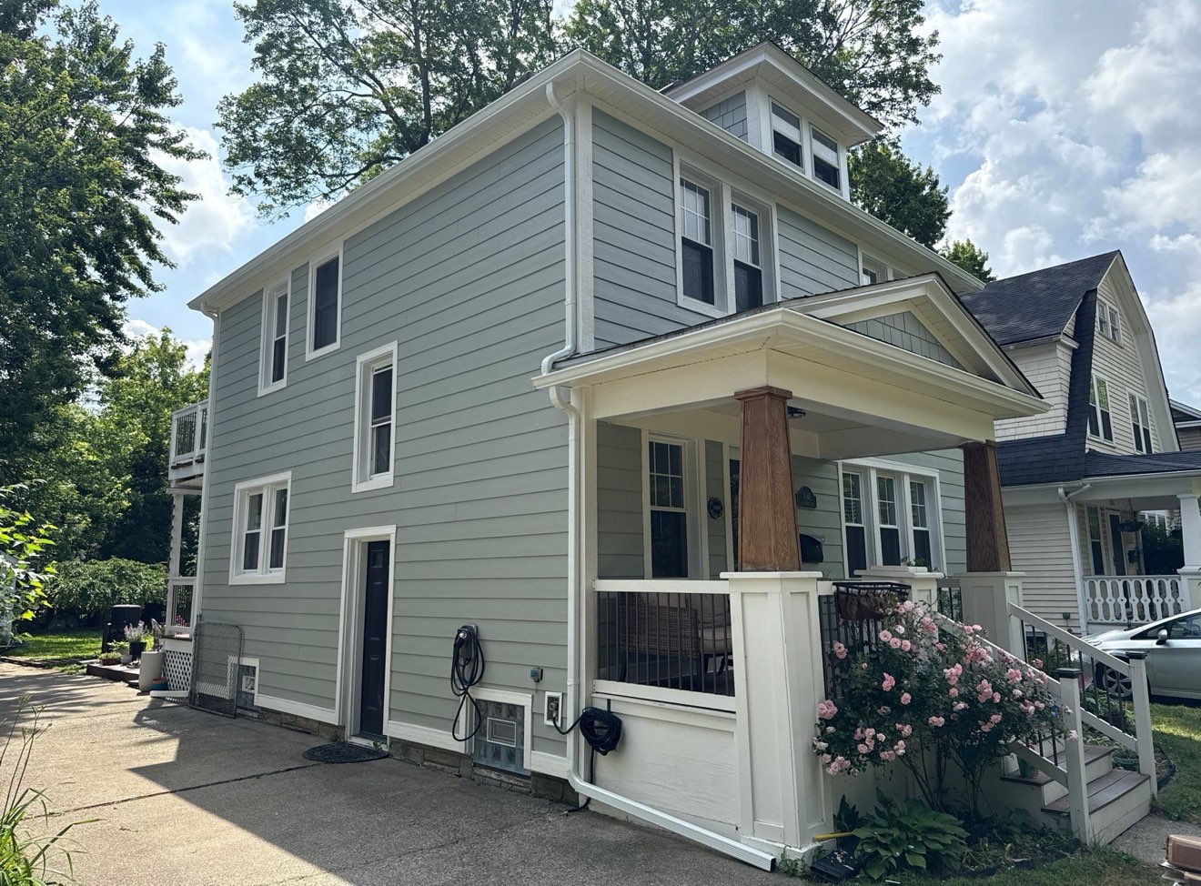 gray siding on a home